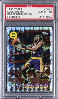 1996-97 Topps Draft Redemption #DP13 Kobe Bryant Rookie Card - PSA GEM MT 10 